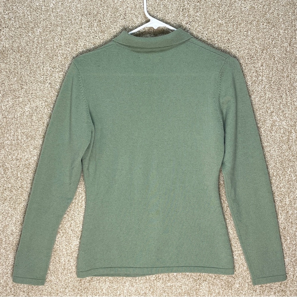 Vintage Neiman Marcus 100% cashmere polo‎ sweater quiet luxury 80s 90s imperfect - Picture 3 of 11